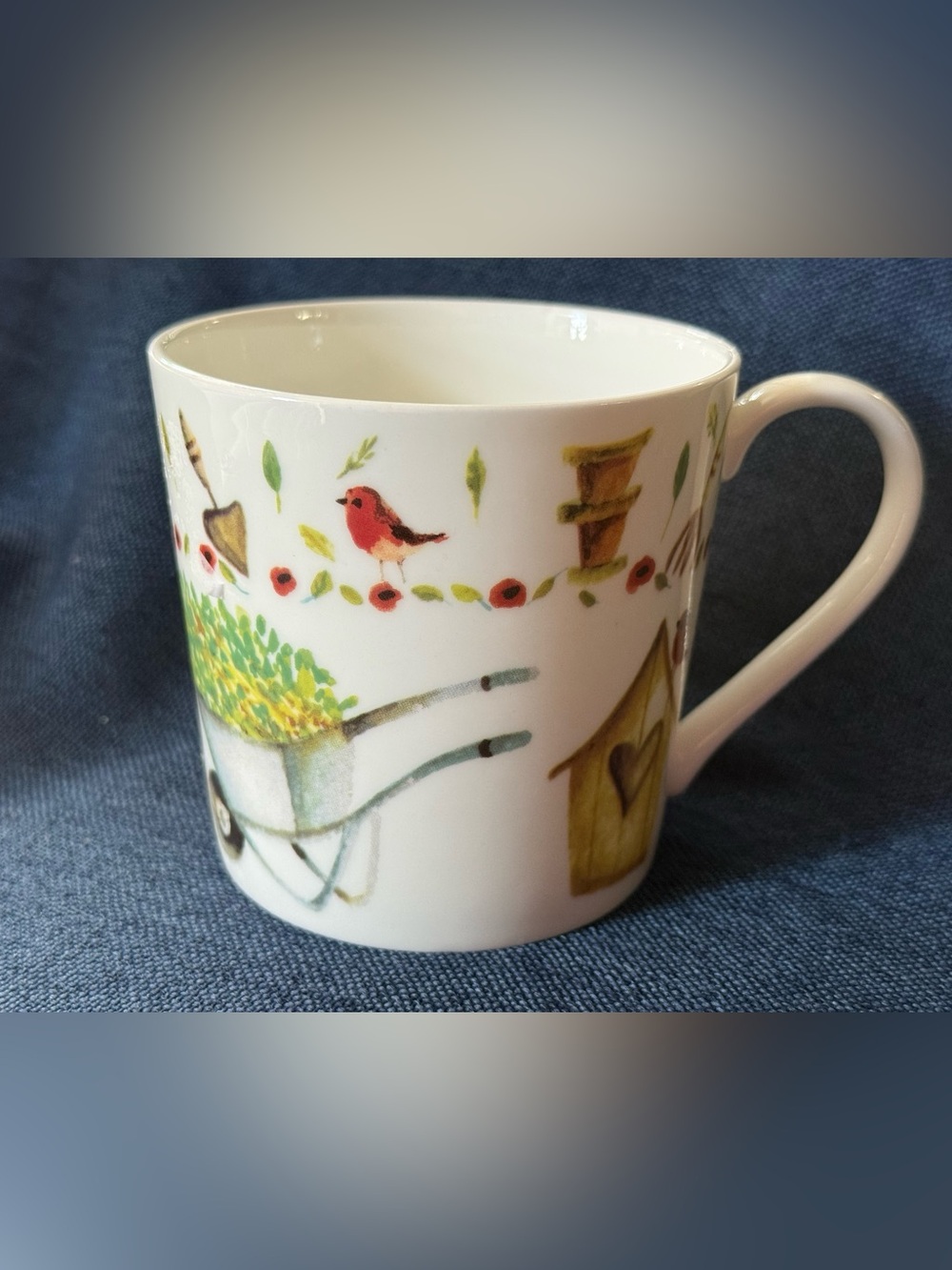 Rose of England Fine Bone China Garden Bird Coffee Mug Cup